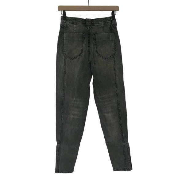 NWT Something Navy Roxie Snap Denim Jeans Washed Black Size 0 - Picture 6 of 12